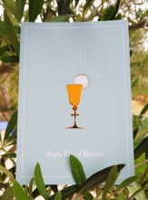 Carte d'invitation ou de félicitations pour une première communion